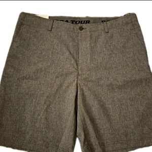 PGA TOUR Golf Shorts Gray Mens Size 40 Flat Front Stretch Performance.